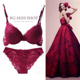 HOT 2017 Fashion Sexy charming lace bra gather together Shape Wear women bra set Comfortable Underwear women bras lace bra set