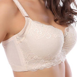 Hot 2016 New Sexy Ladies Big Size 3/4 Cup Lace Push Up Bra Women Black Bralette Deep V Bras Underwear Large Cup C D Plus Size
