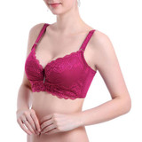 Hot 2016 New Sexy Ladies Big Size 3/4 Cup Lace Push Up Bra Women Black Bralette Deep V Bras Underwear Large Cup C D Plus Size
