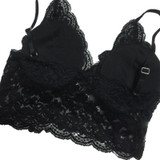 Hot 2016 New Sexy Ladies Big Size 3/4 Cup Lace Push Up Bra Women Black Bralette Deep V Bras Underwear