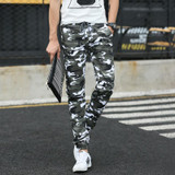 Hot 2016 Men Casual Pants Camouflage Slim Fit Army Camouflage Trousers Pants Hip Hop Sweatpants Military Joggers