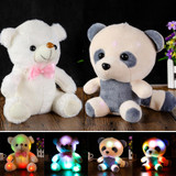 Hot 20-30cm Large Led Plush Toys Cute Glowing Teddy Bear Panda Stuffed Animals Plush Dolls Children Kids Baby LED Flashing Toy
