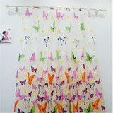 Hot 1MX2M Butterfly Printed Tulle Door Window Balcony Sheer Panel Screen Curtain Colorful Y1