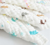 HOT 1PC 6 layers Baby Cotton Gauze Muslin Face Towel Baby Towel Wash Cloth Handkerchiefs Infant Baby Feeding Saliva Towels