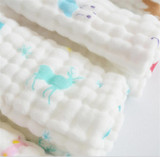 HOT 1PC 6 layers Baby Cotton Gauze Muslin Face Towel Baby Towel Wash Cloth Handkerchiefs Infant Baby Feeding Saliva Towels