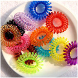 Hot 10Pcs Girls Elastic Rubber Hair Ties Band Rope Ponytail Holder Bracelets Scrunchie  7FPF