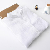 Dioufond Korean Style Women Shirts Autumn White V-Neck Blouses Casual Tops Female Blusas Fashion Camisa Cotton Summer Clothes