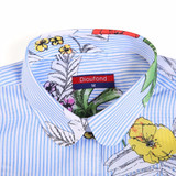 Dioufond Cotton Women's Blouse Animal Print Shirt Women Casual Stripe Shirt Female Owl Printed Shirt Women Blouses Summer Ladies Dioufond Cotton Women's Blouse Animal Print Shirt Women Casual Stripe Shirt Female Owl Printed Shirt Women Blouses Summer Ladies