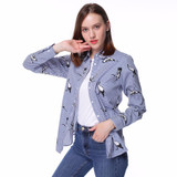 Dioufond Cotton Women's Blouse Animal Print Shirt Women Casual Stripe Shirt Female Owl Printed Shirt Women Blouses Summer Ladies Dioufond Cotton Women's Blouse Animal Print Shirt Women Casual Stripe Shirt Female Owl Printed Shirt Women Blouses Summer Ladies