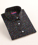 Dioufond Cotton Polka Dot Shirts Women Tops Blouses Long Sleeve Shirt Red Dot Casual Blouses Women Plus Size 5XL Blusa Feminina