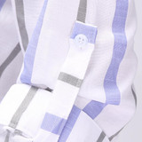 Dioufond Autumn Women Shirts Long Sleeve Striped Casual Shirt Ladies Cotton Tops V-Neck Women Fashion Blouses Femme Chemise
