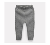 Dinstry Trousers kids pants baby woolen trousers spring and autumn winter children's leggings baby's knitted pants