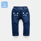 Dinstry Boys Girls Pants autumn winter warm wear children Sports Trousers babys' Casual jeans