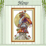 Dinosaur Chinese mascot animal decor painting counted print on canvas DMC 11CT 14CT Cross Stitch kits embroidery needlework Sets