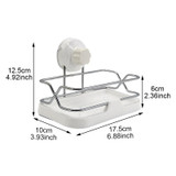 DINIWELL Durable Storage Racks Suction Cup Bathroom Shelf With Removable Wall Mount Holder For Shampoo Bath Kitchen Organizers