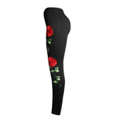 New 2017 Women's Vintage Embroider Flowers Jeans Sexy Ripped Pencil Stretch Denim Pants Female Slim Skinny Trousers Jeans 2XL