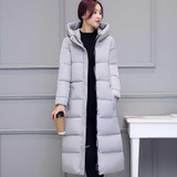 New 2017 women winter coats Red parka Wadded long Clothing Female slim Parkas cotton jacket with hooded Ladies outwear overcoats