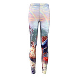 New 2017 Women leggings Frozen 3D Digital Printed High Waist Legins Elastic Silm Fit Women Pants Leggings HYK-96