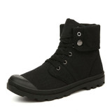 New 2017 Autumn Winter Boots Men Canvas Shoes Fashion Ankle Boots Warm Plush for Cold Winter Mens Boots Male Brand Footwear K090