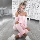 New 2017 Autumn Sexy Women Rompers Solid Slash Neck Purple Black Jumpsuit Long Sleeve Bodysuit Fashion Plus Size Jumpsuits