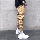 New 2017 Autumn Khaki Men Harem Pants Hip Hop Baggy Casual Men Pants Ankle Length Sweatpants Mens Joggers Pant Male Trousers 3XL