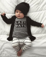 New 2017 autumn baby boy clothes fashion cotton long sleeved letter t-shirt+pants newborn 2pcs suit cute baby girl clothing set