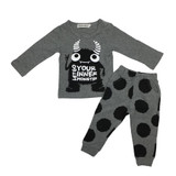 New 2017 Autumn and Spring Little Monsters Baby Boy Clothes Newborn Baby Girl Clothing Sets Long Sleeve Infant 2pcs Suit New 2017 Autumn and Spring Little Monsters Baby Boy Clothes Newborn Baby Girl Clothing Sets Long Sleeve Infant 2pcs Suit