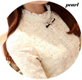 New 2017  Hot women tops Women Clothing  fashion Blusas Femininas Blouses & Shirts Fleece Women Crochet Blouse Lace Shirt 999