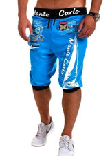 2017Men Shorts Men Casual Short Print Board Male Workout Shorts Men'S Casual Exercise Boardshorts Bermudas Masculina De Marca XS