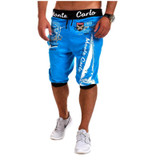 2017Men Shorts Men Casual Short Print Board Male Workout Shorts Men'S Casual Exercise Boardshorts Bermudas Masculina De Marca XS
