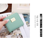 2017Fashion Women wallet small three fold PU leather coin wallet women purse brand designed female coin purse wallet