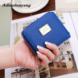 2017Fashion Women wallet small three fold PU leather coin wallet women purse brand designed female coin purse wallet