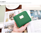 2017Fashion Women wallet small three fold PU leather coin wallet women purse brand designed female coin purse wallet
