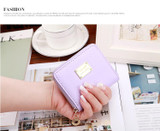 2017Fashion Women wallet small three fold PU leather coin wallet women purse brand designed female coin purse wallet