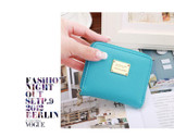 2017Fashion Women wallet small three fold PU leather coin wallet women purse brand designed female coin purse wallet