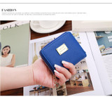 2017Fashion Women wallet small three fold PU leather coin wallet women purse brand designed female coin purse wallet