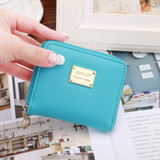 2017Fashion Women wallet small three fold PU leather coin wallet women purse brand designed female coin purse wallet