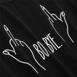 2017Fashion Women BOY BYE Letter Print T Shirt Tops Casual Tee Short Sleeve Casual Brand Tee Shirt Femme Woman Clothing