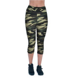 2017 Yomsong Floral Printing Capris Leggings Lady's  Casual Stretched Pants  Elastic Cropped Leggings  Women  Legging RL156