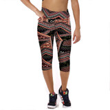 2017 Yomsong Floral Printing Capris Leggings Lady's  Casual Stretched Pants  Elastic Cropped Leggings  Women  Legging RL156