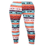 2017 Xmas Fashion Winter Warm Womens Christmas Snowflake Print Knitted Leggings Cotton Pants Xmas Gift