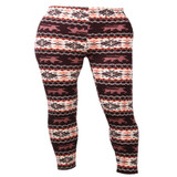 2017 Xmas Fashion Winter Warm Womens Christmas Snowflake Print Knitted Leggings Cotton Pants Xmas Gift