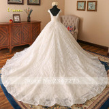 Loverxu Vestido De Noiva V Neck Lace Ball Gown Wedding Dresses 2018 Cap Sleeve Embroidery Beaded Vintage Bridal Gown Plus Size