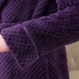 Lovers Winter Long Thick Warm Bathrobe Men Thermal Coral Fleece Kimono Bath Robe Male Classic Dressing Gown Mens Flannel Robes