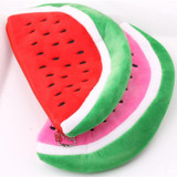 Lovely Watermelon Coin Bag Purse Wallet Pencil Case Plush Large Pen Bag For Kids