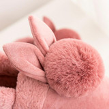 Lovely Style Cartoon Rabbit Cotton Winter Slippers Female Cute Rabbit Floor Home Slippers Fur Warm Plush Women Home Shoes Brand