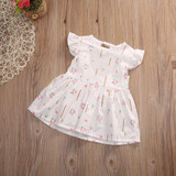 lovely summer Floral Infant Toddler Baby Girl Princess Dress Party Kids Tutu Dress CUTE 0-24m Newborn 2017 new