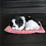 Lovely Simulation Animal Doll Plush Sleeping Dogs Toy with Sound Kids Toy Decorations Birthday Gift For Children Stuffed Toys