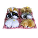 Lovely Simulation Animal Doll Plush Sleeping Dogs Toy with Sound Kids Toy Decorations Birthday Gift For Children Stuffed Toys