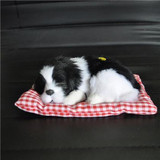 Lovely Simulation Animal Doll Plush Sleeping Dogs Toy with Sound Kids Toy Decorations Birthday Gift For Children Stuffed Toys